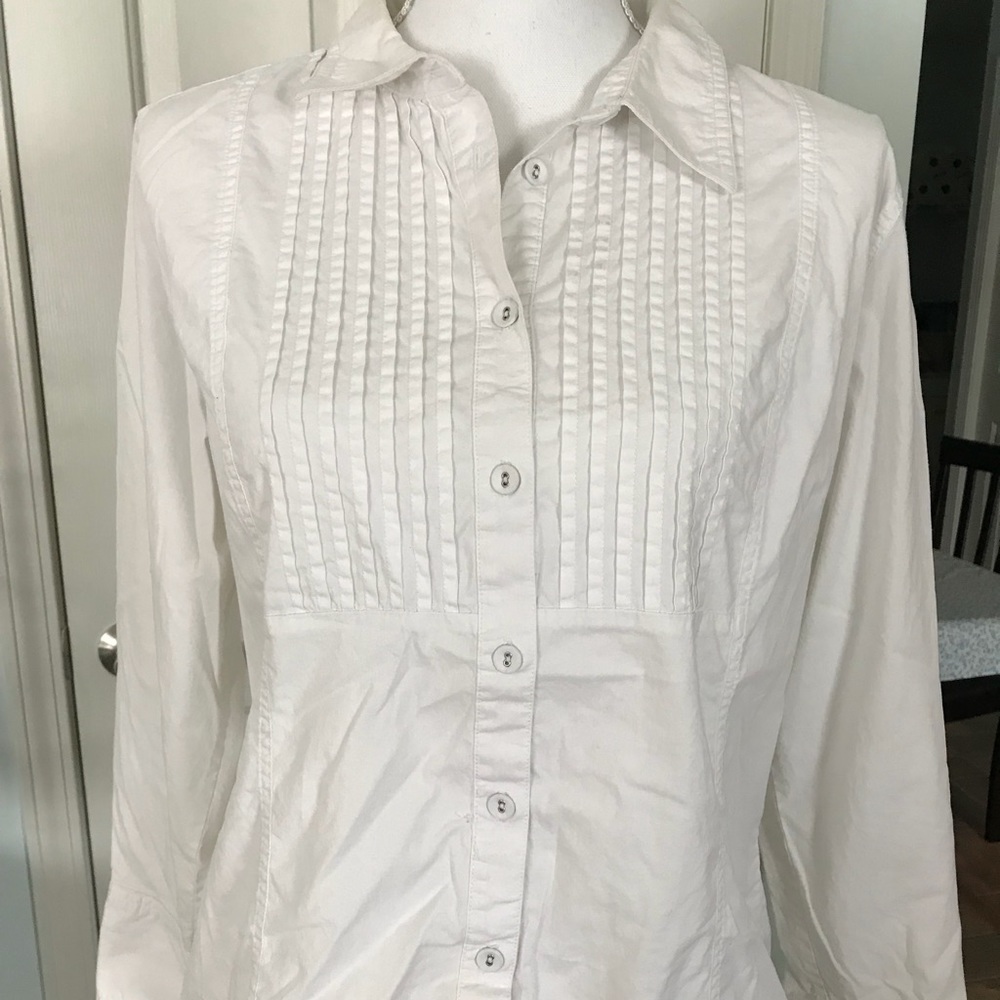 Christopher & Banks white blouse.